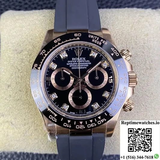 Rolex Cosmograph Daytona M116515Ln-0057 Clean Factory Rubber Strap-Rep Time Watches
