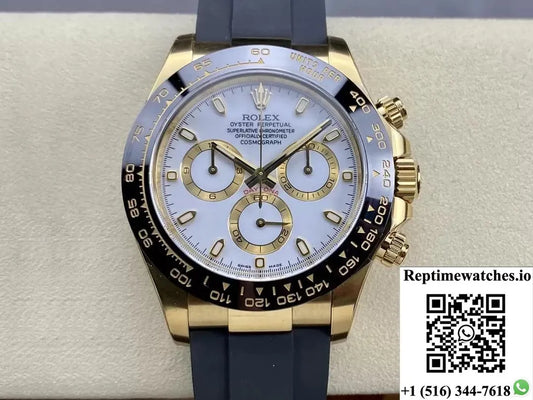 Rolex Cosmograph Daytona M116518Ln-0041 Clean Factory Rubber Strap-Rep Time Watches