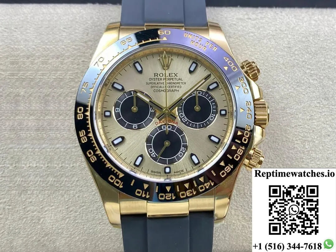 Rolex Cosmograph Daytona M116518Ln-0048 Clean Factory Champagne Dial-Rep Time Watches