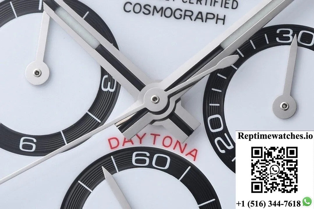 Rolex Cosmograph Daytona M126500Ln-0001 Clean Factory White Dial-Rep Time Watches