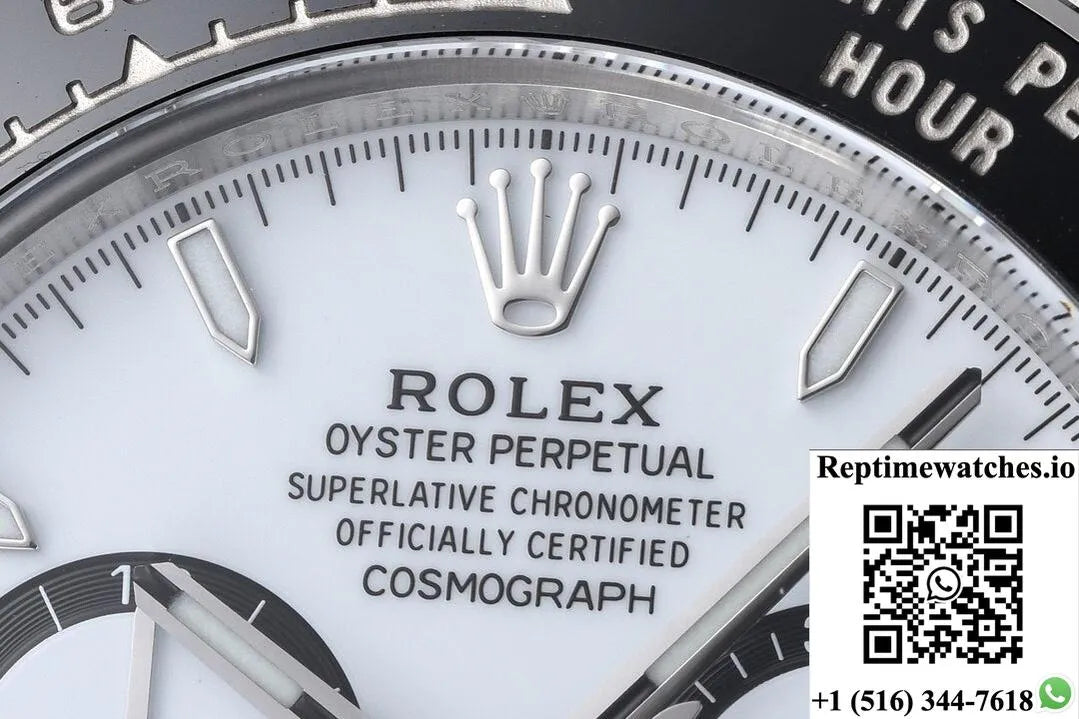 Rolex Cosmograph Daytona M126500Ln-0001 Clean Factory White Dial-Rep Time Watches
