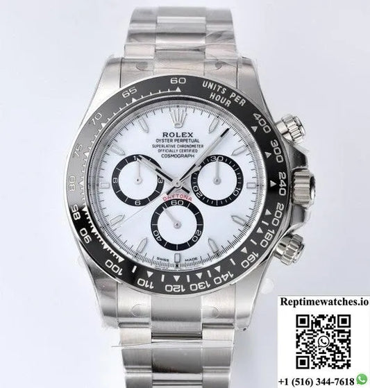 Rolex Cosmograph Daytona M126500Ln-0001 Clean Factory White Dial-Rep Time Watches