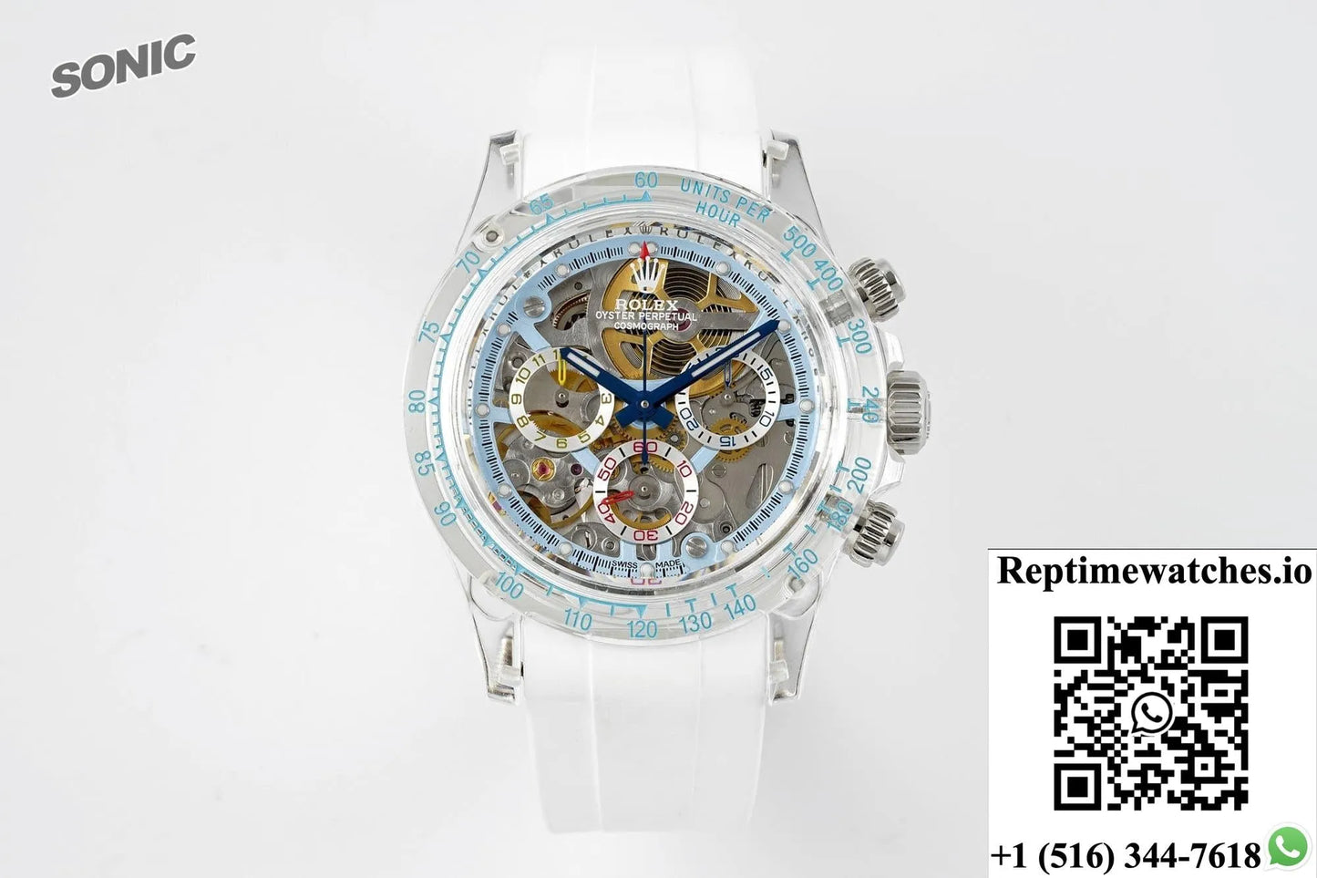 Rolex Cosmograph Daytona Sonic Factory Crystal Case-Rep Time Watches