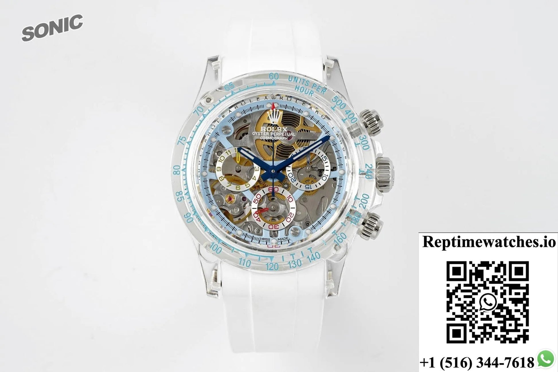 Rolex Cosmograph Daytona Sonic Factory Crystal Case-Rep Time Watches
