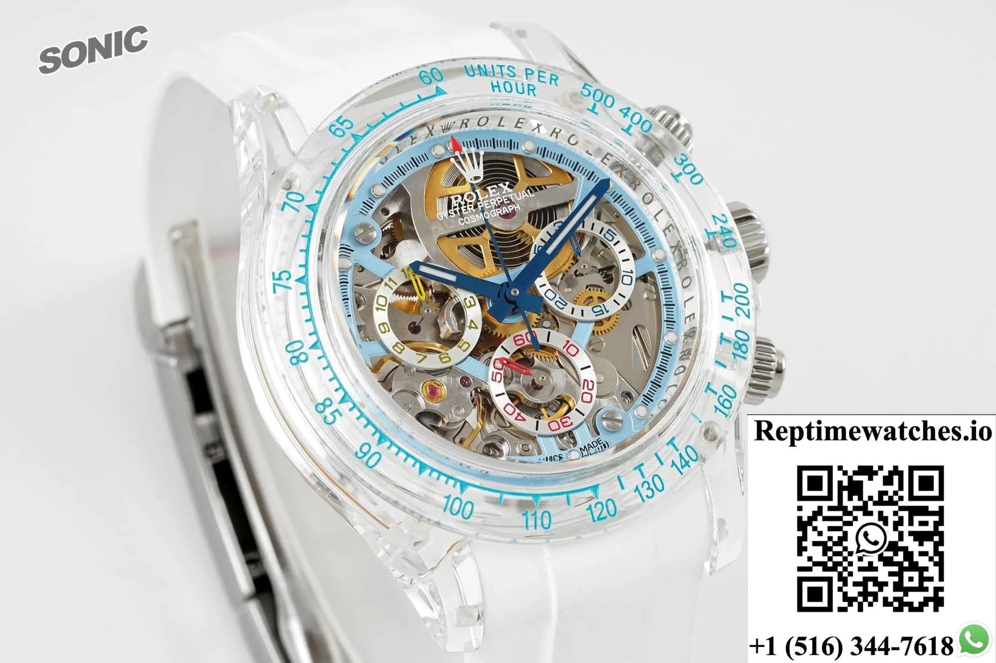 Rolex Cosmograph Daytona Sonic Factory Crystal Case-Rep Time Watches