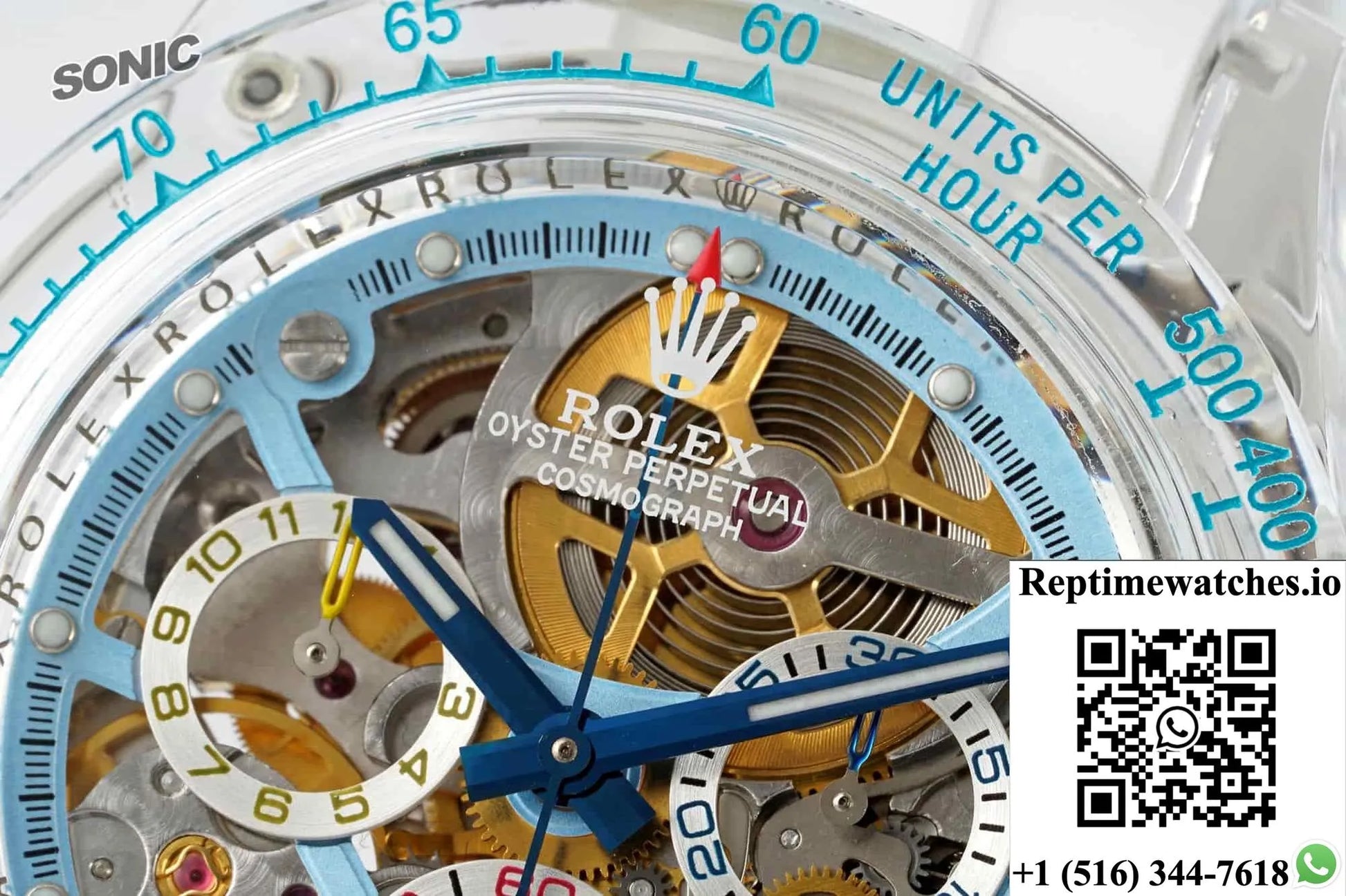 Rolex Cosmograph Daytona Sonic Factory Crystal Case-Rep Time Watches
