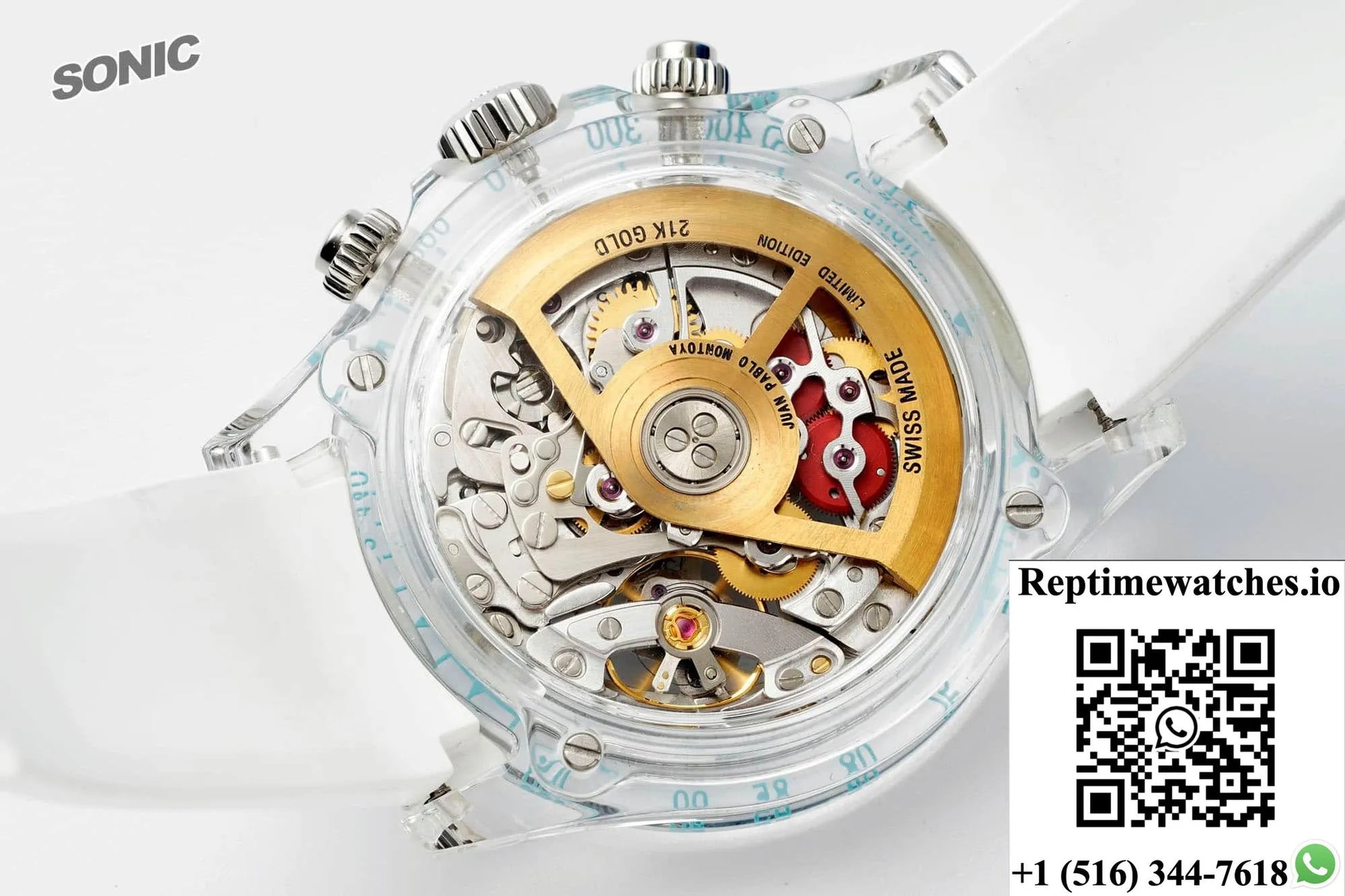 Rolex Cosmograph Daytona Sonic Factory Crystal Case-Rep Time Watches