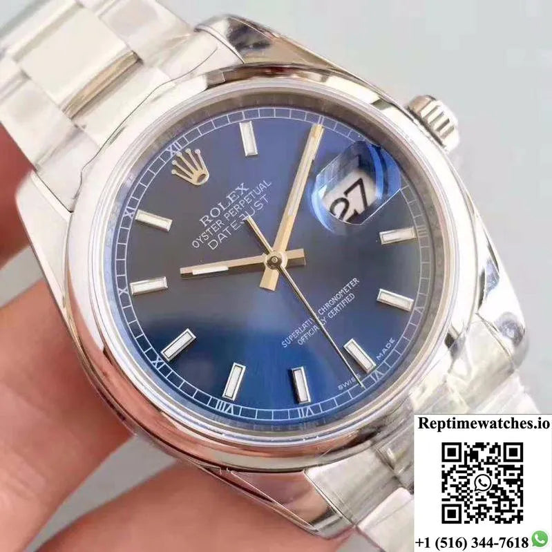Rolex Datejust 116200 36Mm Ar Factory Blue Dial-Rep Time Watches