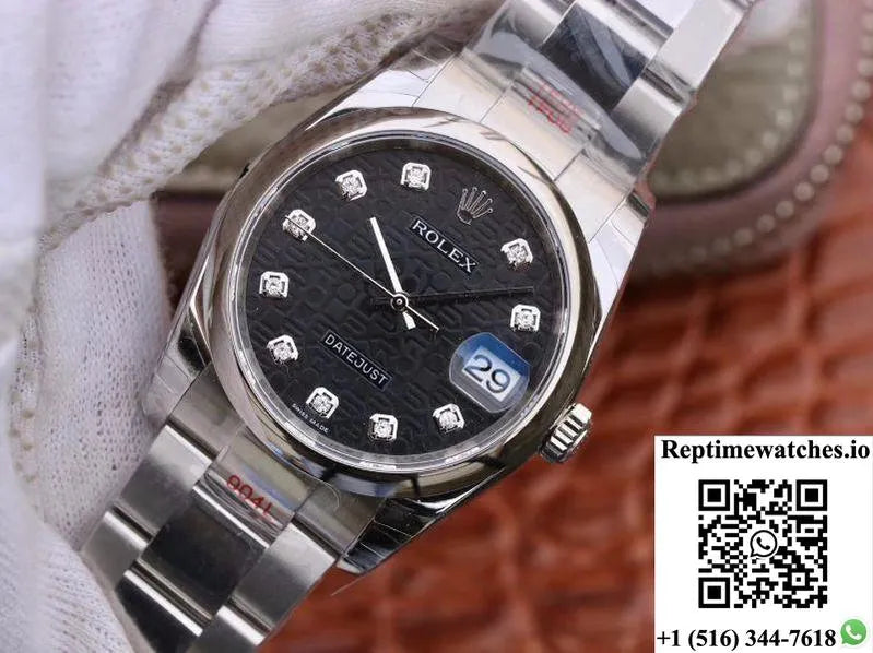 Rolex Datejust 116200 36Mm Dj Factory Black Dial-Rep Time Watches