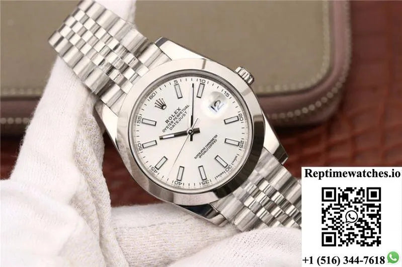 Rolex Datejust 116200 41Mm Ew Factory White Dial-Rep Time Watches