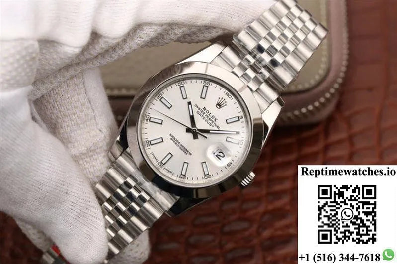 Rolex Datejust 116200 41Mm Ew Factory White Dial-Rep Time Watches