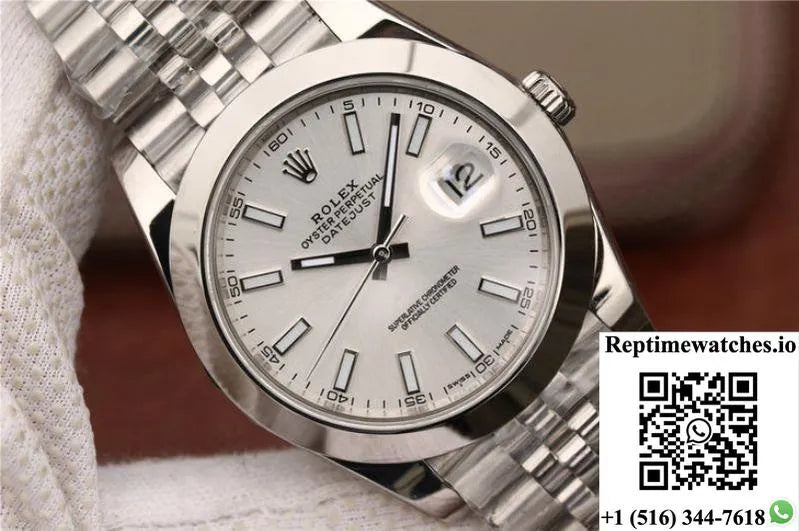 Rolex Datejust 116200 41Mm Ew Factory White Dial-Rep Time Watches