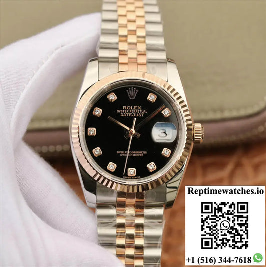 Rolex Datejust 116231 GM Factory Black Diamond Dial - Watches