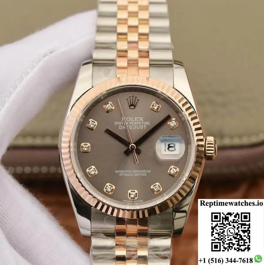 Rolex Datejust 116231 Gm Factory Diamond-Set Dial-Rep Time Watches