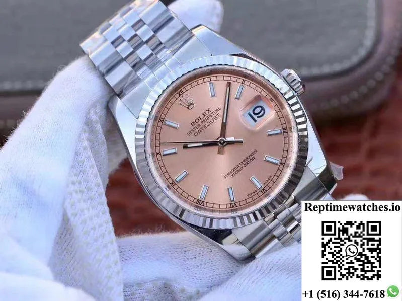 Rolex Datejust 116234-0090 36Mm Ar Factory Champagne Dial-Rep Time Watches