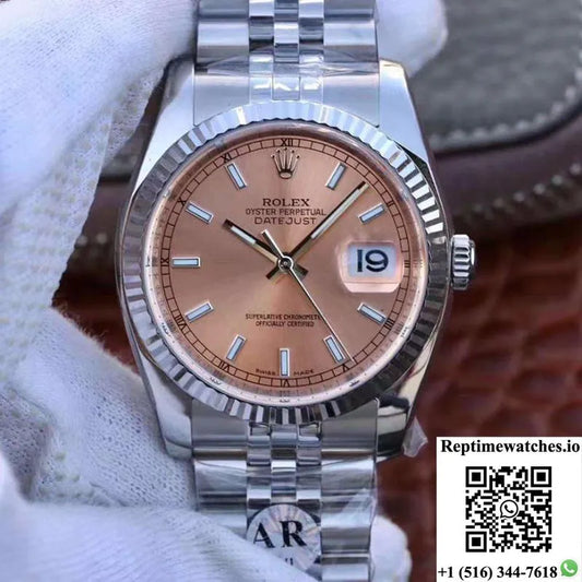 Rolex Datejust 116234-0090 36Mm Ar Factory Champagne Dial-Rep Time Watches