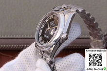 Rolex Datejust 116234 36mm AR Factory Black Dial Rome Time Scale - Watches