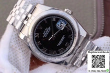 Rolex Datejust 116234 36mm AR Factory Black Dial Rome Time Scale - Watches