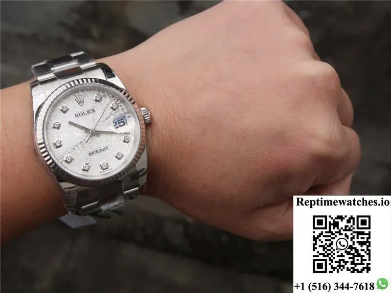 Rolex Datejust 116234 36Mm Ar Factory Diamond-Printed Dial-Rep Time Watches