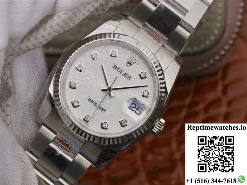 Rolex Datejust 116234 36Mm Ar Factory Diamond-Printed Dial-Rep Time Watches