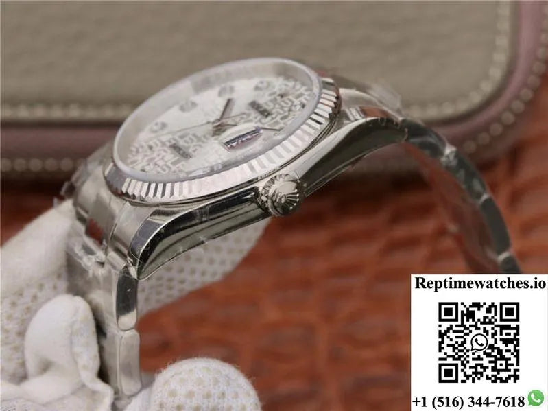 Rolex Datejust 116234 36Mm Ar Factory Diamond-Printed Dial-Rep Time Watches