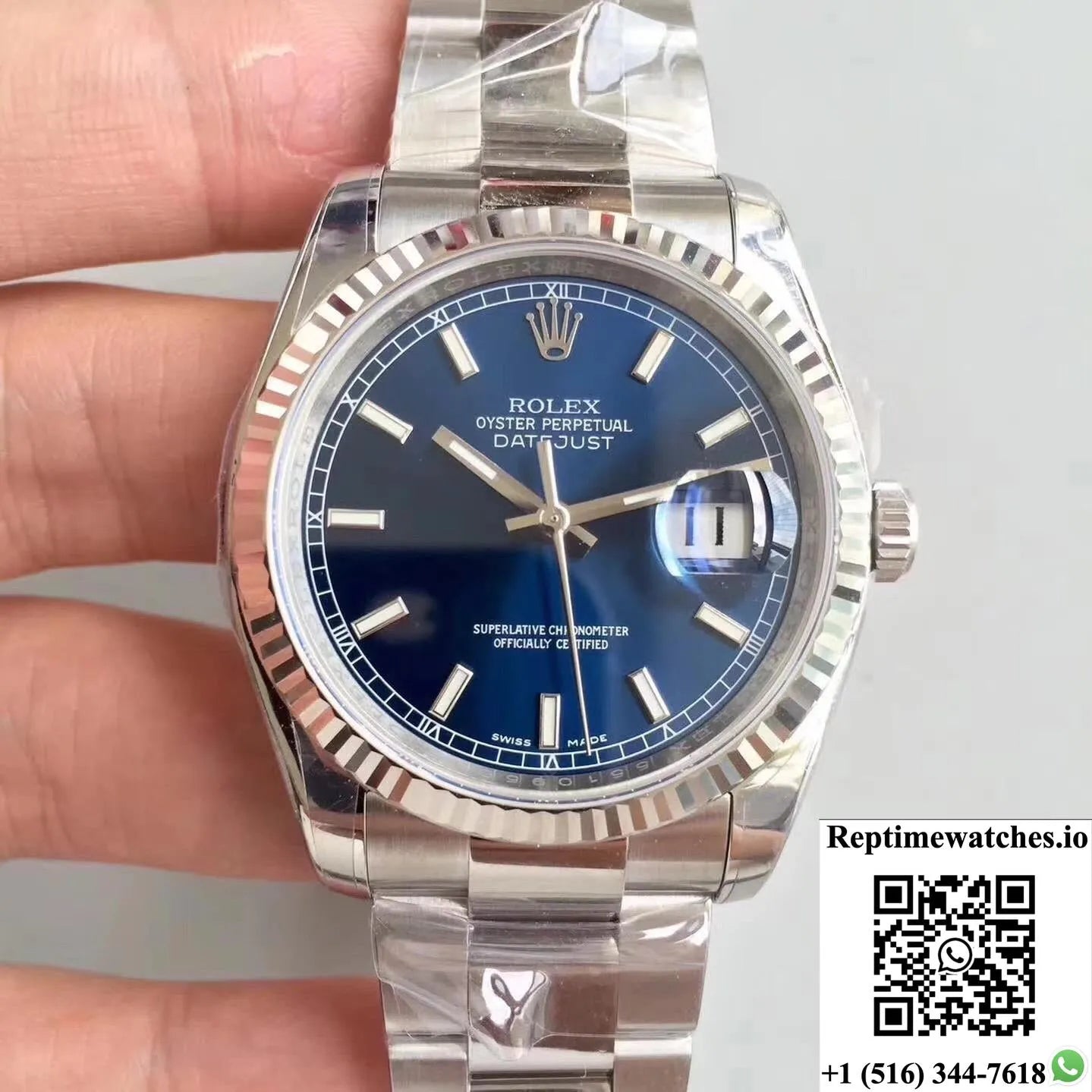 Rolex Datejust 116234 36Mm Ar Factory V2 Blue Dial-Rep Time Watches