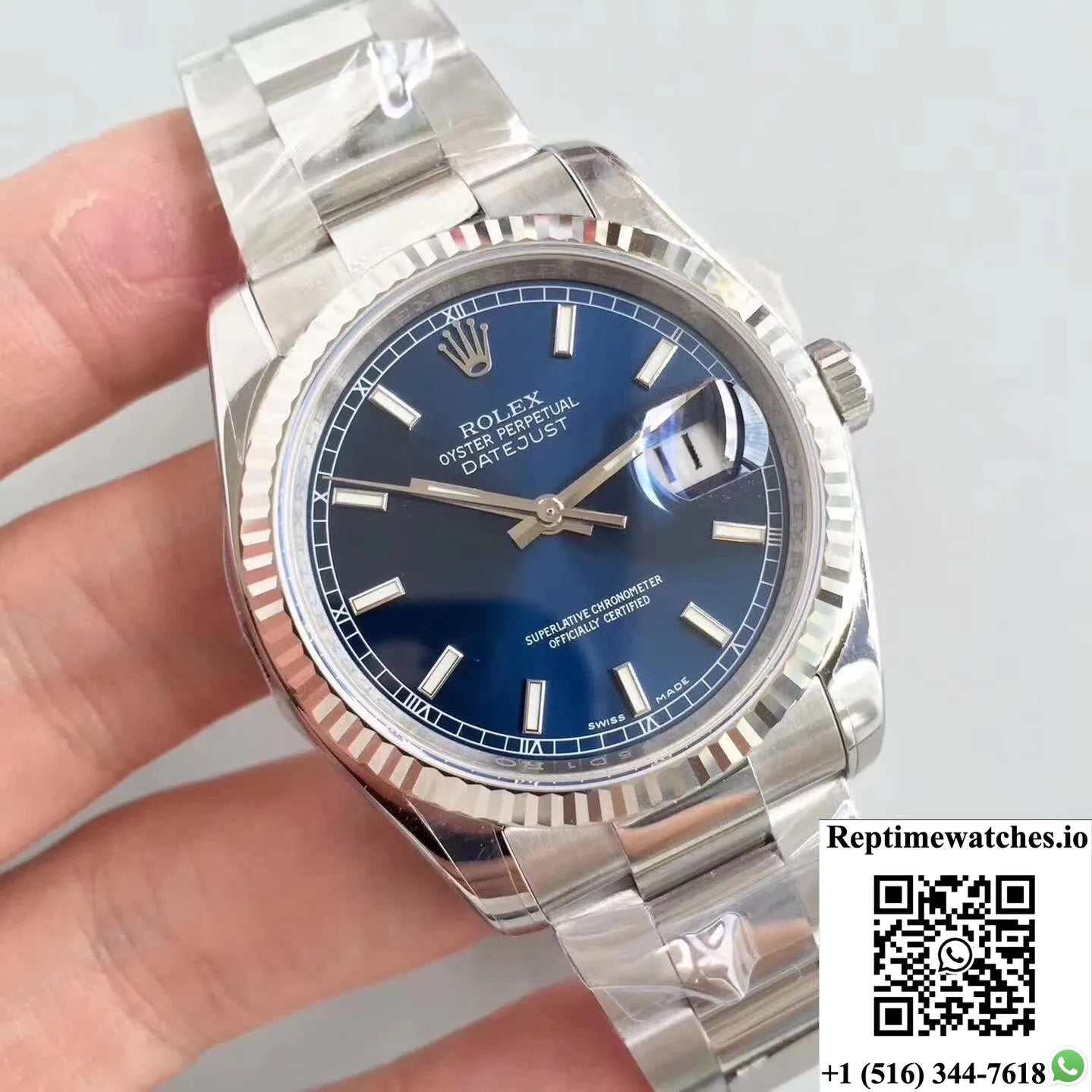 Rolex Datejust 116234 36Mm Ar Factory V2 Blue Dial-Rep Time Watches