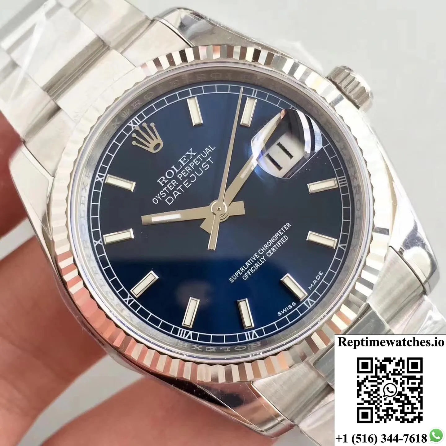 Rolex Datejust 116234 36Mm Ar Factory V2 Blue Dial-Rep Time Watches