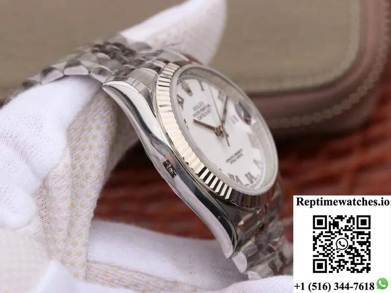 Rolex Datejust 116234 36Mm Ar Factory White Dial With Roman Time Scale-Rep Time Watches