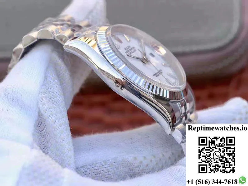 Rolex Datejust 116234 36Mm Ar Factory White Enamel Dial-Rep Time Watches