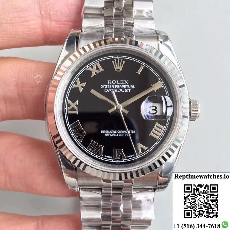 Rolex Datejust 116334 41Mm Ew Factory Black Dial-Rep Time Watches