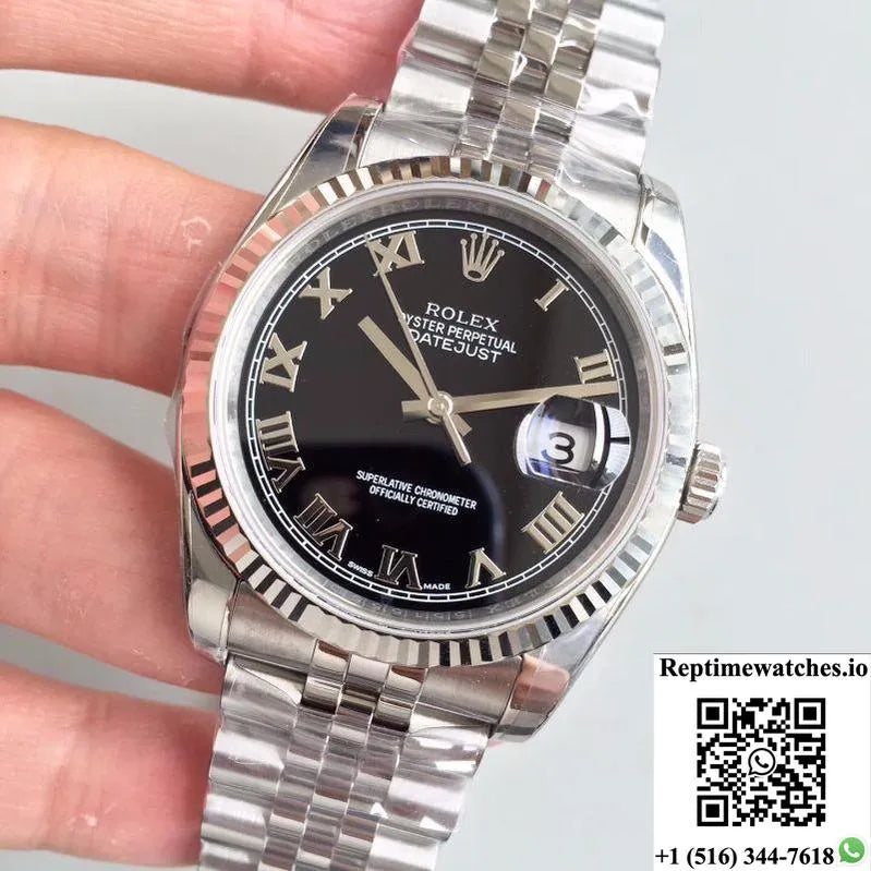 Rolex Datejust 116334 41Mm Ew Factory Black Dial-Rep Time Watches