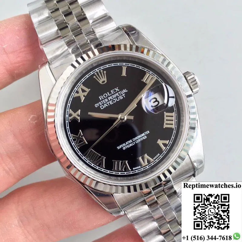 Rolex Datejust 116334 41Mm Ew Factory Black Dial-Rep Time Watches