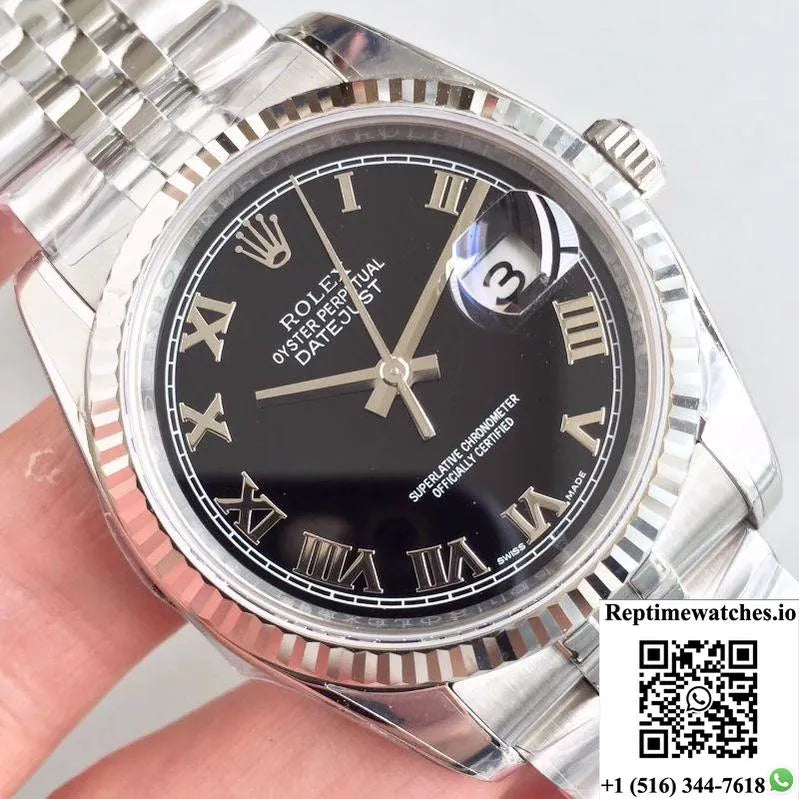 Rolex Datejust 116334 41Mm Ew Factory Black Dial-Rep Time Watches