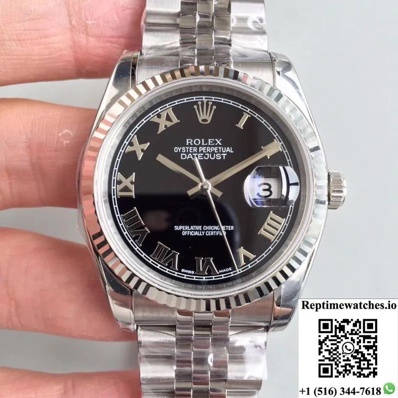 Rolex Datejust 116334 41Mm Ew Factory Black Dial-Rep Time Watches