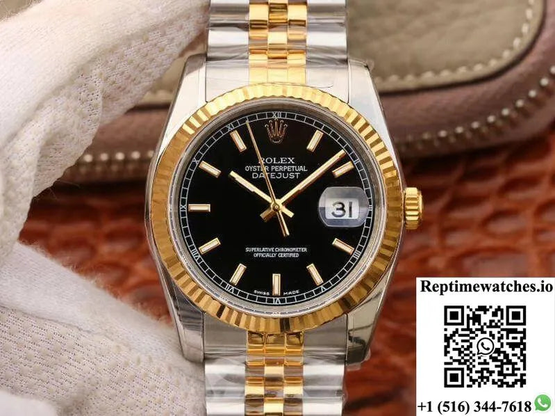 Rolex Datejust 126233 36Mm Ar Factory Black Dial-Rep Time Watches
