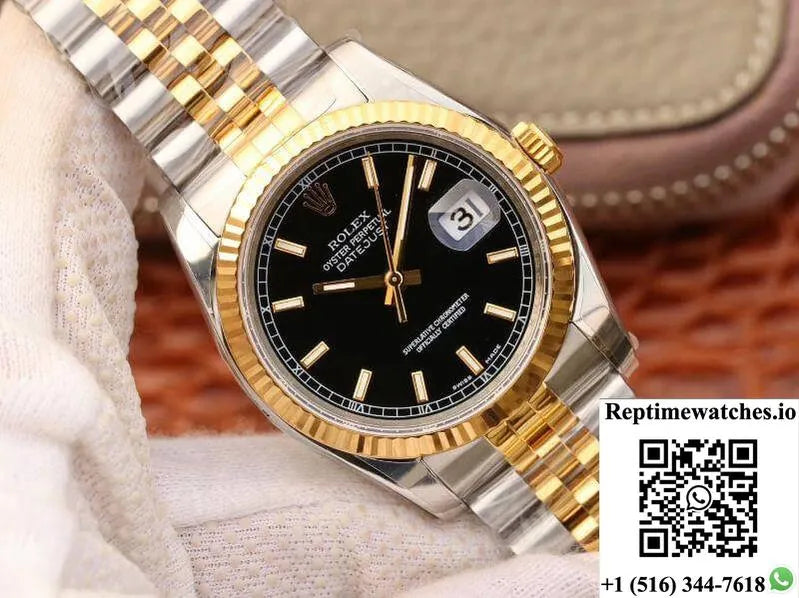 Rolex Datejust 126233 36Mm Ar Factory Black Dial-Rep Time Watches