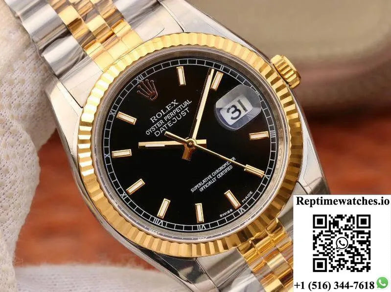 Rolex Datejust 126233 36Mm Ar Factory Black Dial-Rep Time Watches