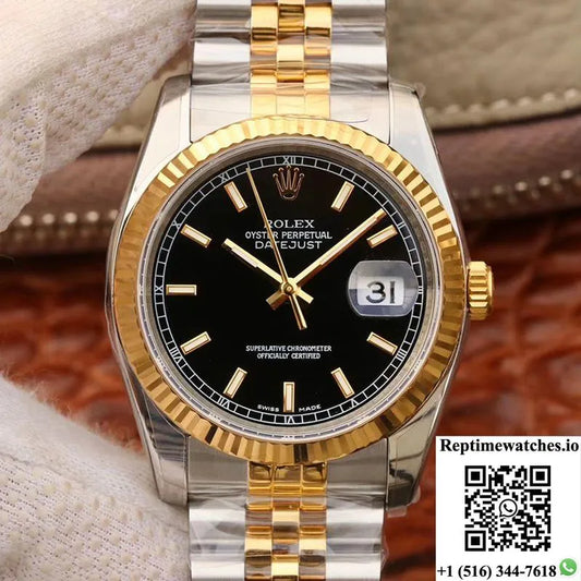 Rolex Datejust 126233 36Mm Ar Factory Black Dial-Rep Time Watches