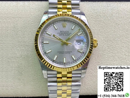 Rolex Datejust 126233 36Mm Ew Factory Yellow Gold-Rep Time Watches