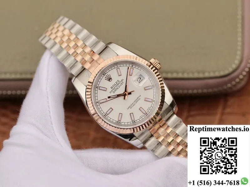 Rolex Datejust 126233 36Mm Gm Factory White Luminous Scale Dial-Rep Time Watches