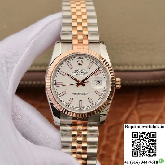 Rolex Datejust 126233 36Mm Gm Factory White Luminous Scale Dial-Rep Time Watches