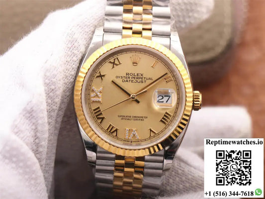 Rolex Datejust 126233 EW Factory Diamond Gold Dial AF Factory