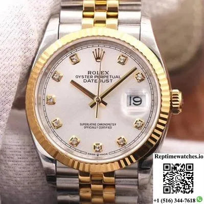 Rolex Datejust 126233 Ew Factory White Dial-Rep Time Watches