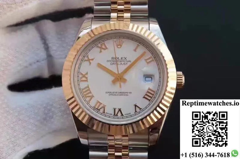 Rolex Datejust 126333-006 41Mm White Rhodium Dial-Rep Time Watches