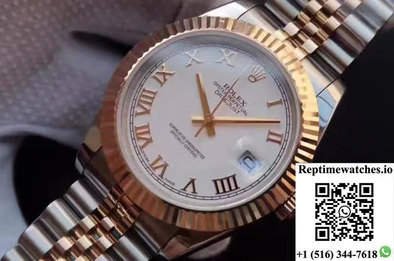 Rolex Datejust 126333-006 41Mm White Rhodium Dial-Rep Time Watches