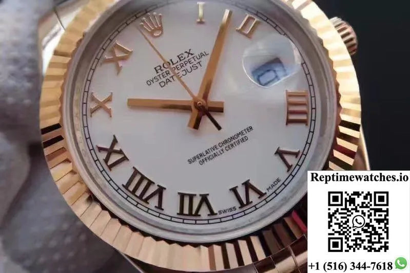 Rolex Datejust 126333-006 41Mm White Rhodium Dial-Rep Time Watches