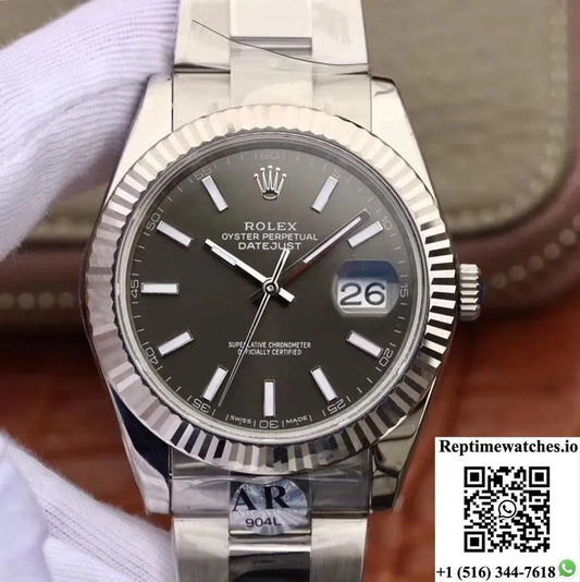Rolex Datejust 126334 41 Ar Factory Black Dial-Rep Time Watches