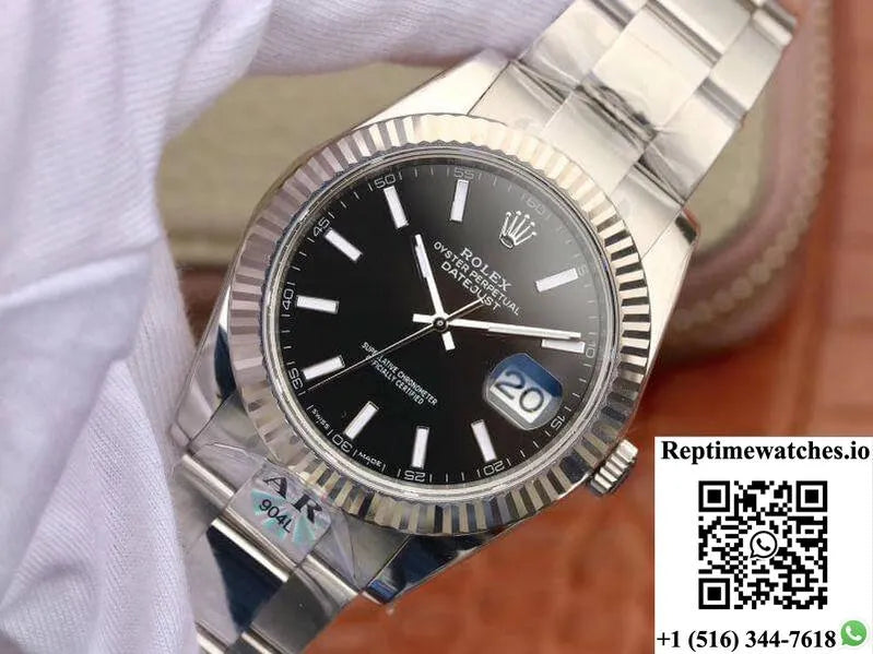 Rolex Datejust 126334 41Mm Ar Factory Black Dial-Rep Time Watches