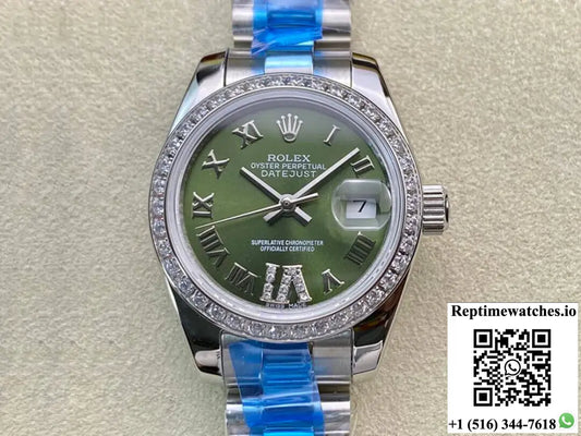 Rolex Datejust 28MM BP Factory Diamond-set Green Dial - Watches
